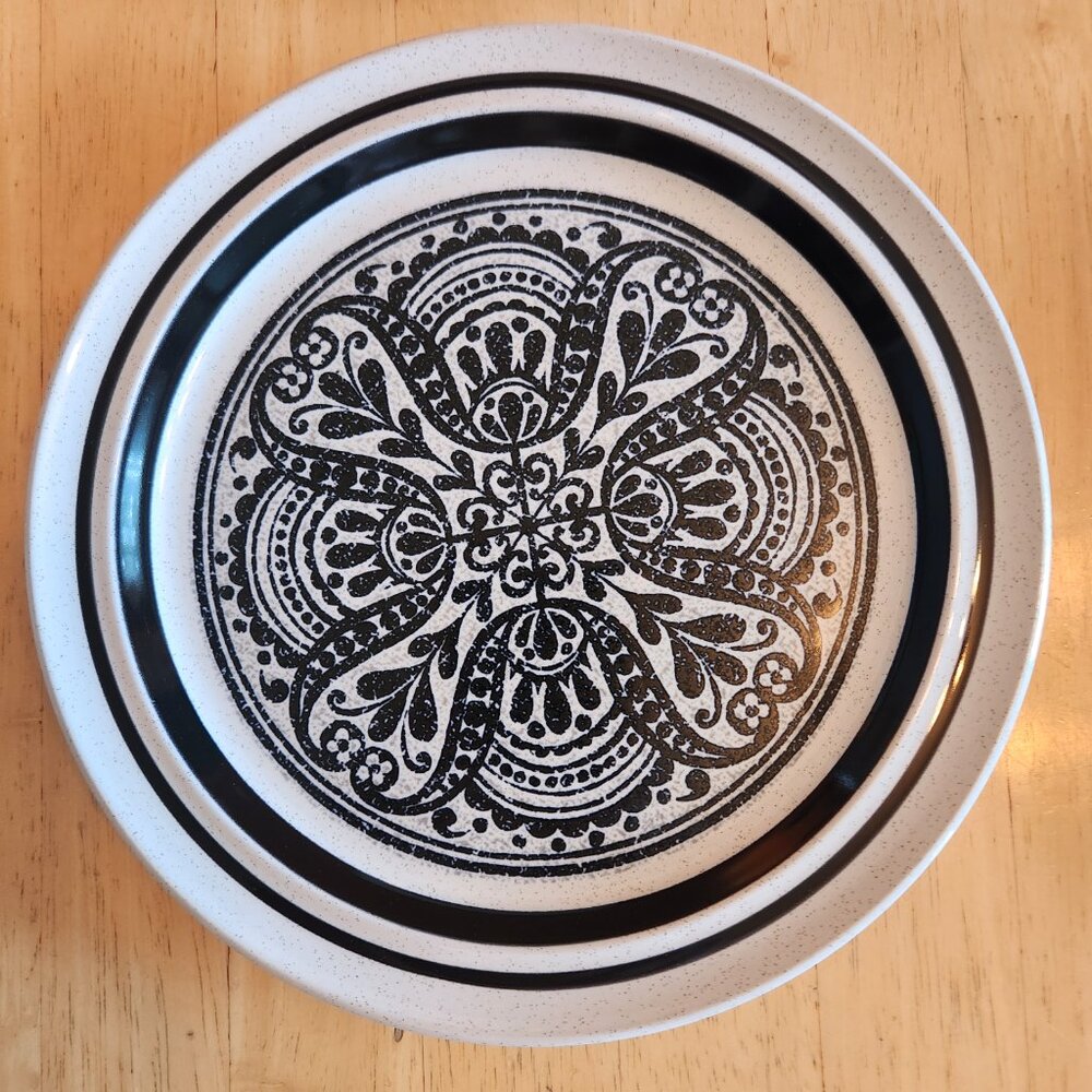 Vintage Noritake Primastone MALAGA Stoneware Luncheon Salad Plate 8 1/4" Set of - Picture 6 of 6